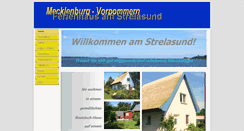 Desktop Screenshot of haus-am-strelasund.de